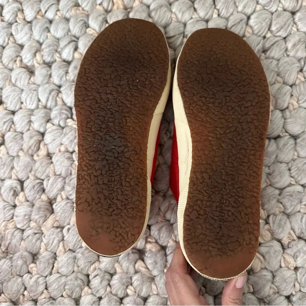 Superga 2750 Cotu Classic Sneaker Women 8‎ Low Top Red White Canvas Casual Shoes